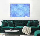 Blue ripples, four loci by Victor Fitzsimons on GIANT ART - blue mixed media