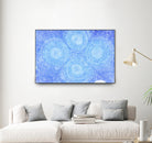 Blue ripples, four loci by Victor Fitzsimons on GIANT ART - blue mixed media