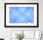 Blue ripples, four loci by Victor Fitzsimons on GIANT ART - blue mixed media