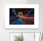 Lighttrails Tower Bridge by Reziebelle Martin on GIANT ART - red photo illustration