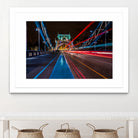 Lighttrails Tower Bridge by Reziebelle Martin on GIANT ART - red photo illustration