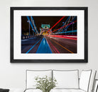 Lighttrails Tower Bridge by Reziebelle Martin on GIANT ART - red photo illustration