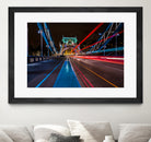 Lighttrails Tower Bridge by Reziebelle Martin on GIANT ART - red photo illustration