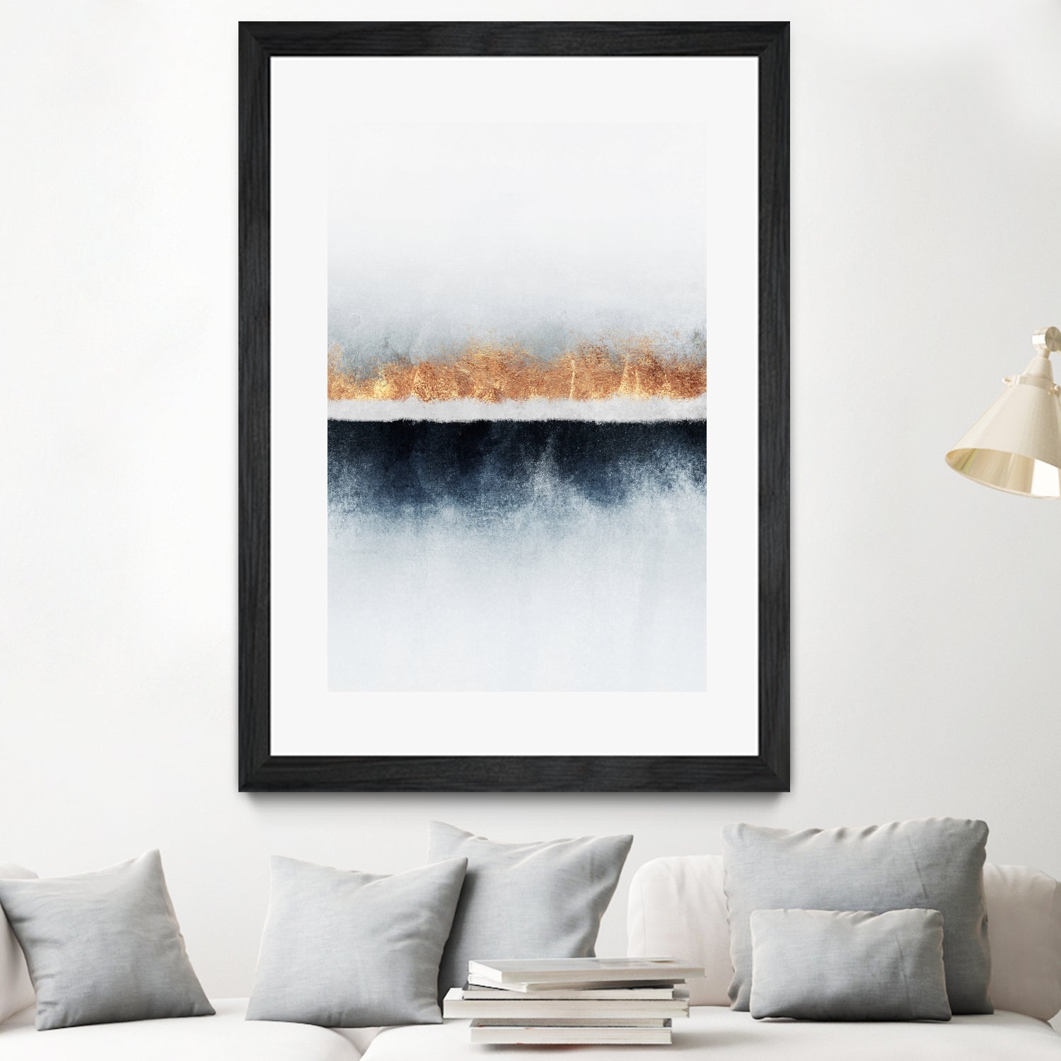 Horizon by Elisabeth Fredriksson on GIANT ART - white mixed media