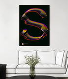 S - RADIANT GENETYPO #094 v01 by Toni Mitjanit on GIANT ART - black typography