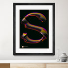 S - RADIANT GENETYPO #094 v01 by Toni Mitjanit on GIANT ART - black typography