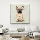 Mr French Bulldog by Roberta Jean Pharelli on GIANT ART - white digital painting