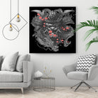 Sleeve tattoo Samurai Irezumi by Herman Wijanarko on GIANT ART - black vector illustration