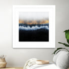 Golden Horizon by Elisabeth Fredriksson on GIANT ART - blue mixed media