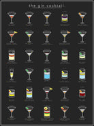 The Gin Cocktail by Finlay McNevin on GIANT ART - black typography