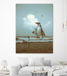 surf's up II by Soaring Anchor on GIANT ART - gray photo manipulation