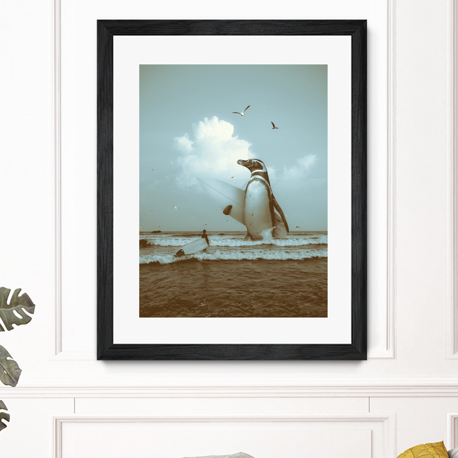 surf's up II by Soaring Anchor on GIANT ART - gray photo manipulation