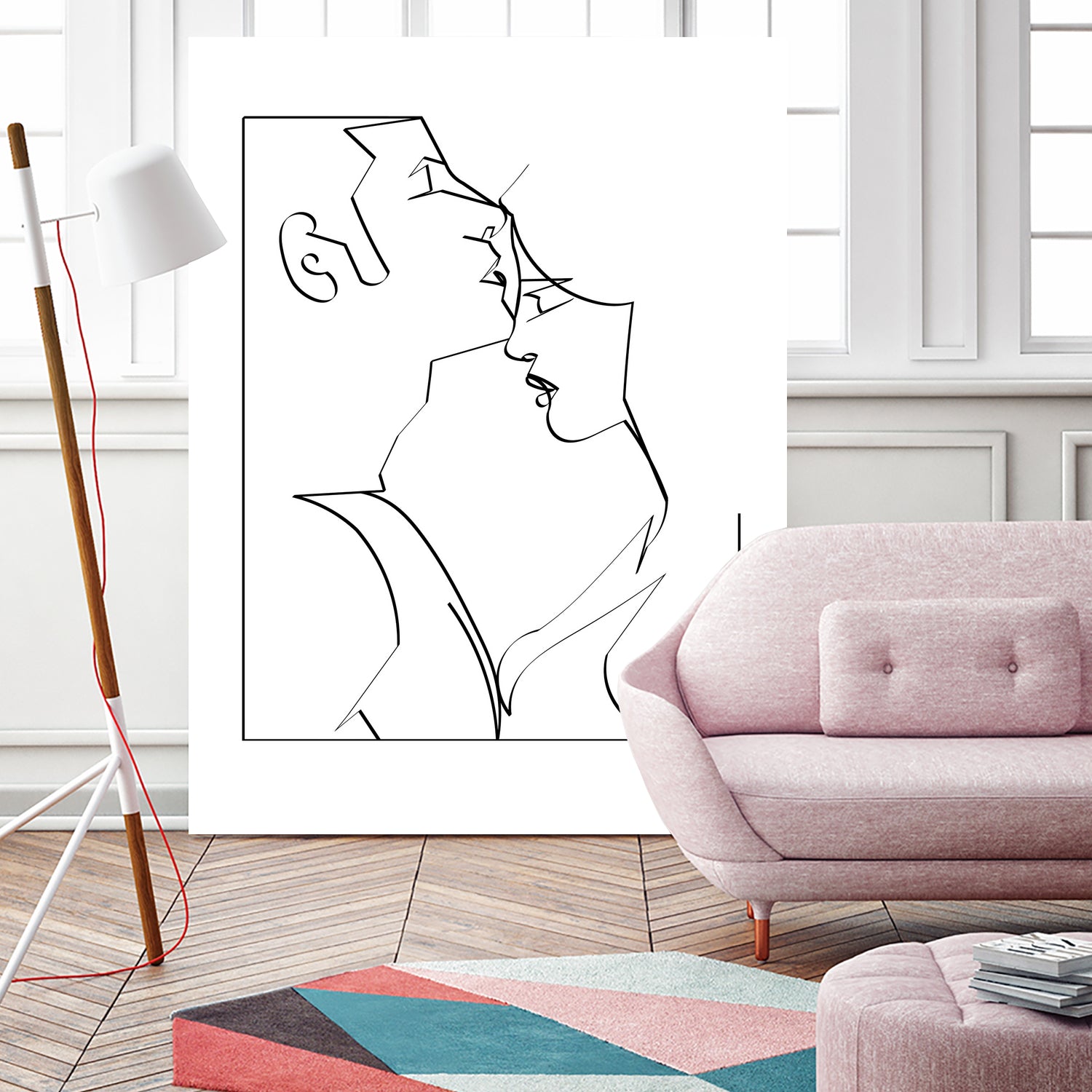 kiss her good night by Kiki Castel on GIANT ART - black digital drawing