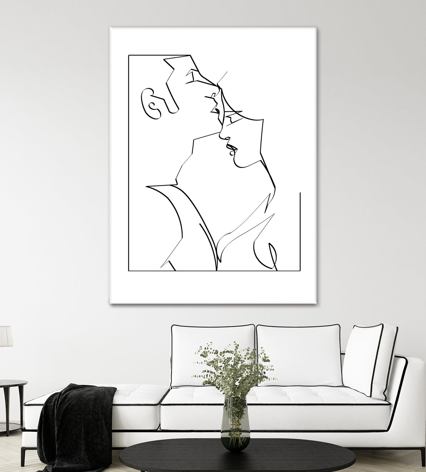 kiss her good night by Kiki Castel on GIANT ART - black digital drawing