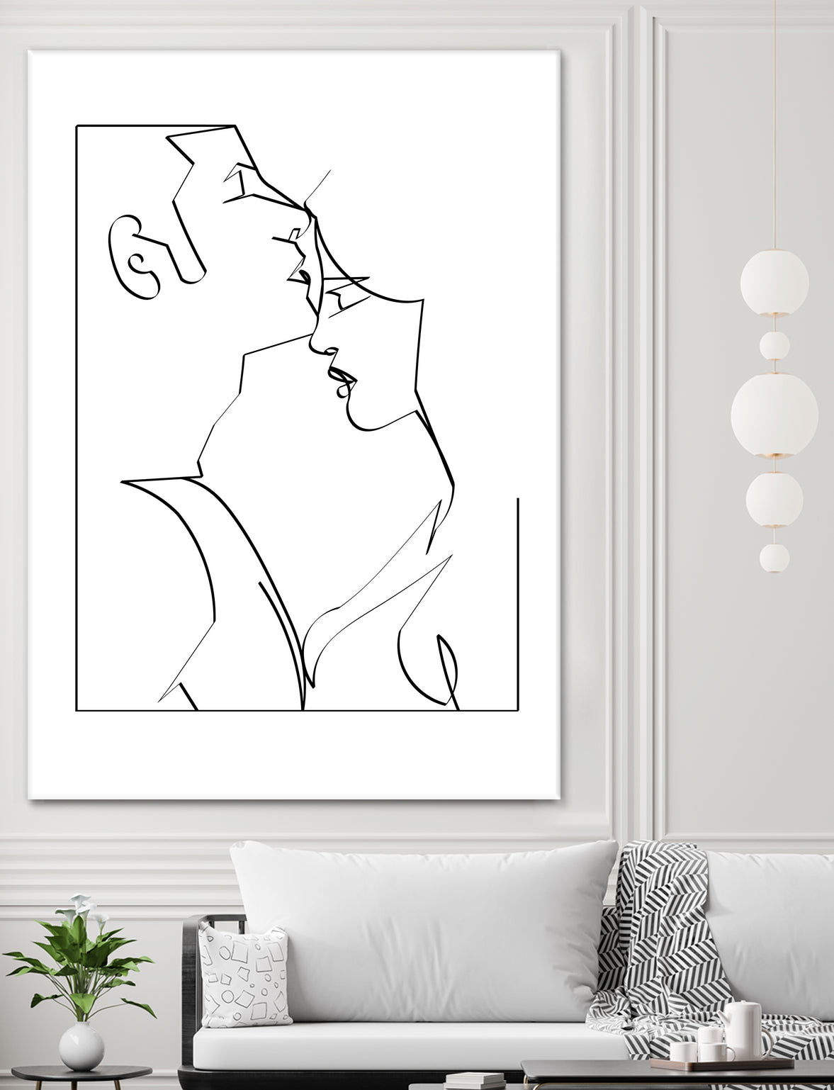 kiss her good night by Kiki Castel on GIANT ART - black digital drawing