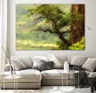 Nature mountain sunrise landscape tree by Retno Asih Mustakimah on GIANT ART - green photo manipulation