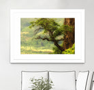 Nature mountain sunrise landscape tree by Retno Asih Mustakimah on GIANT ART - green photo manipulation