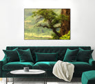 Nature mountain sunrise landscape tree by Retno Asih Mustakimah on GIANT ART - green photo manipulation