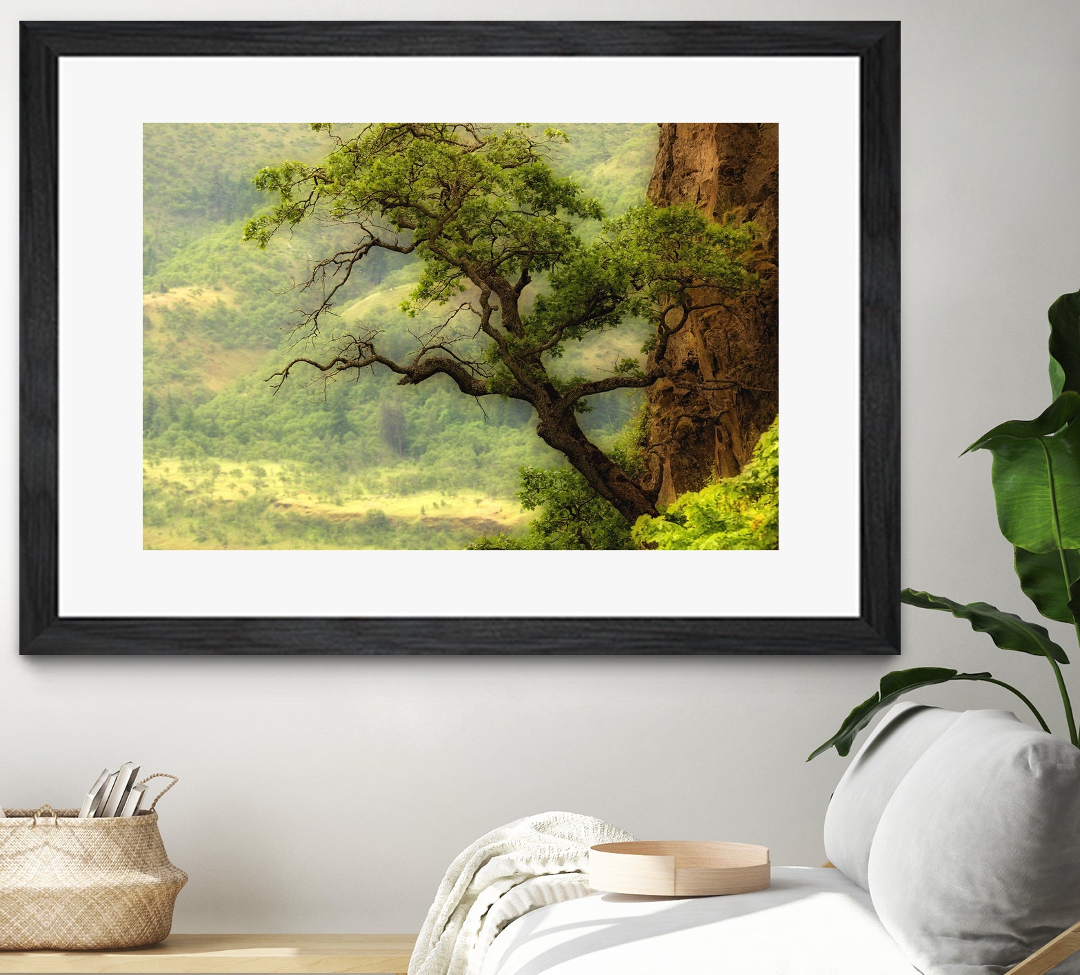 Nature mountain sunrise landscape tree by Retno Asih Mustakimah on GIANT ART - green photo manipulation