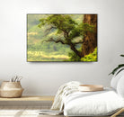 Nature mountain sunrise landscape tree by Retno Asih Mustakimah on GIANT ART - green photo manipulation