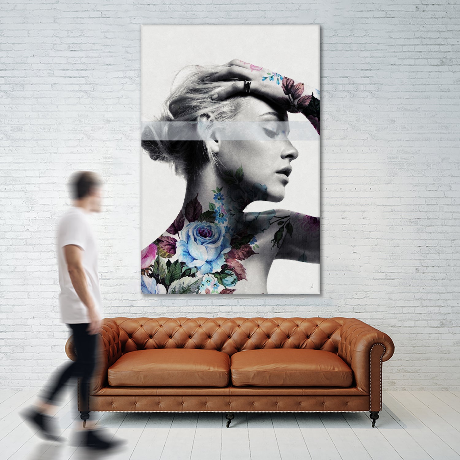 Flower beauty u02 by Menelaos Trompoukis on GIANT ART - white digital painting