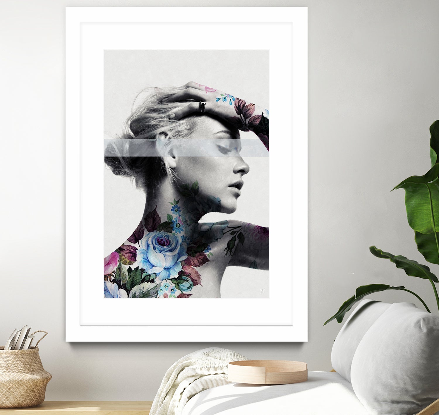 Flower beauty u02 by Menelaos Trompoukis on GIANT ART - white digital painting