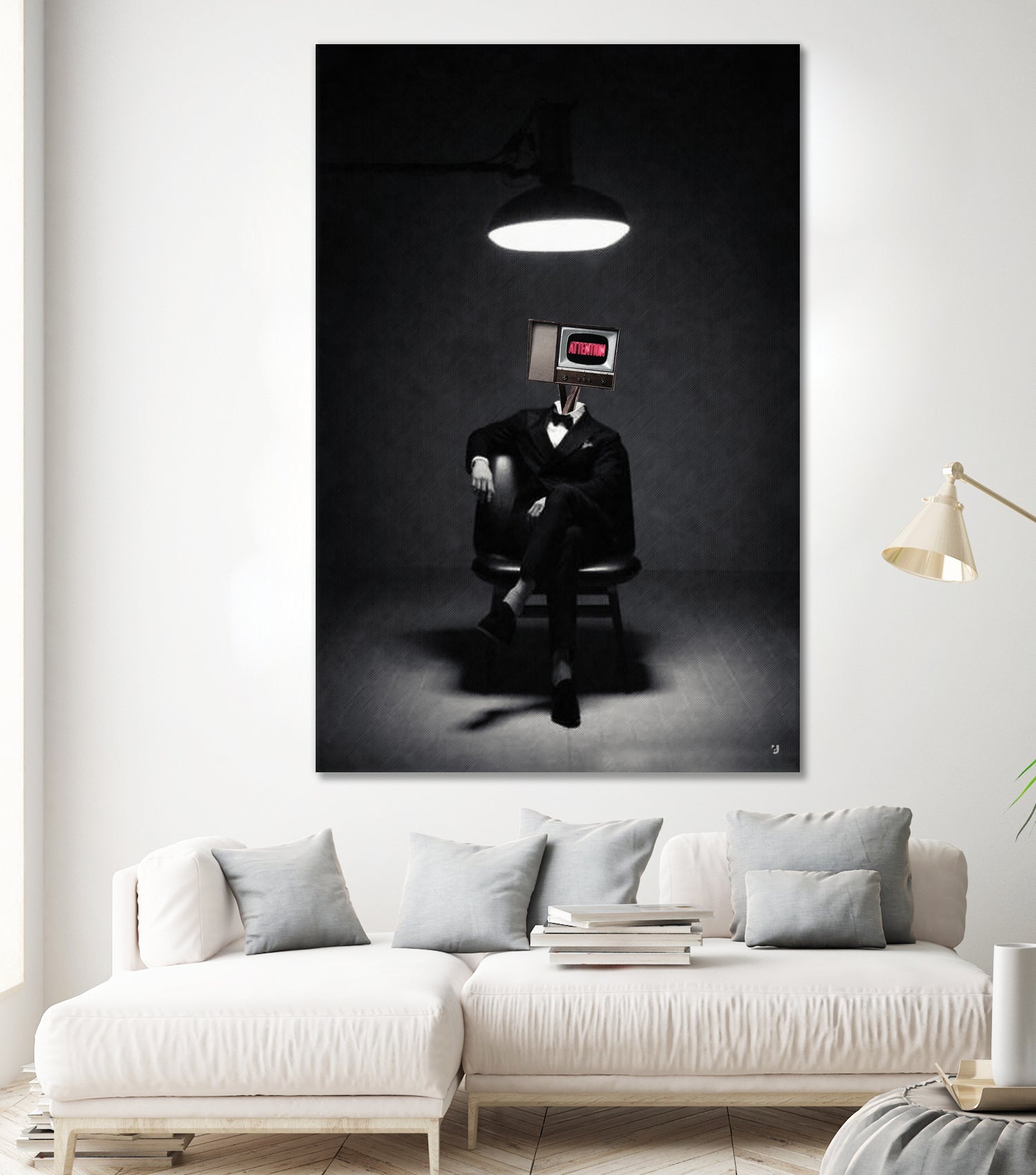 ATTENTION by Menelaos Trompoukis on GIANT ART - black digital painting