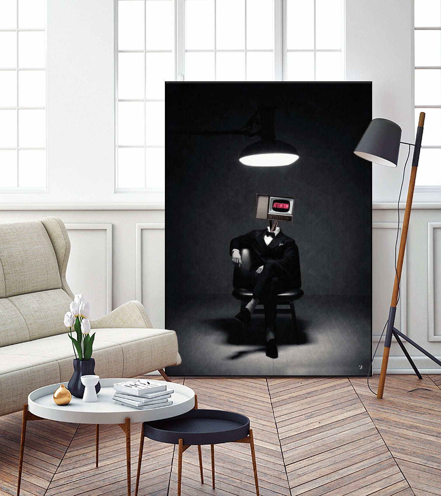 ATTENTION by Menelaos Trompoukis on GIANT ART - black digital painting