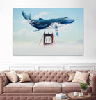 Whale Tails Golden Gate Bridge by David Loblaw on GIANT ART - blue photo manipulation