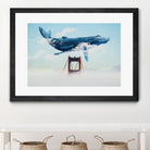 Whale Tails Golden Gate Bridge by David Loblaw on GIANT ART - blue photo manipulation