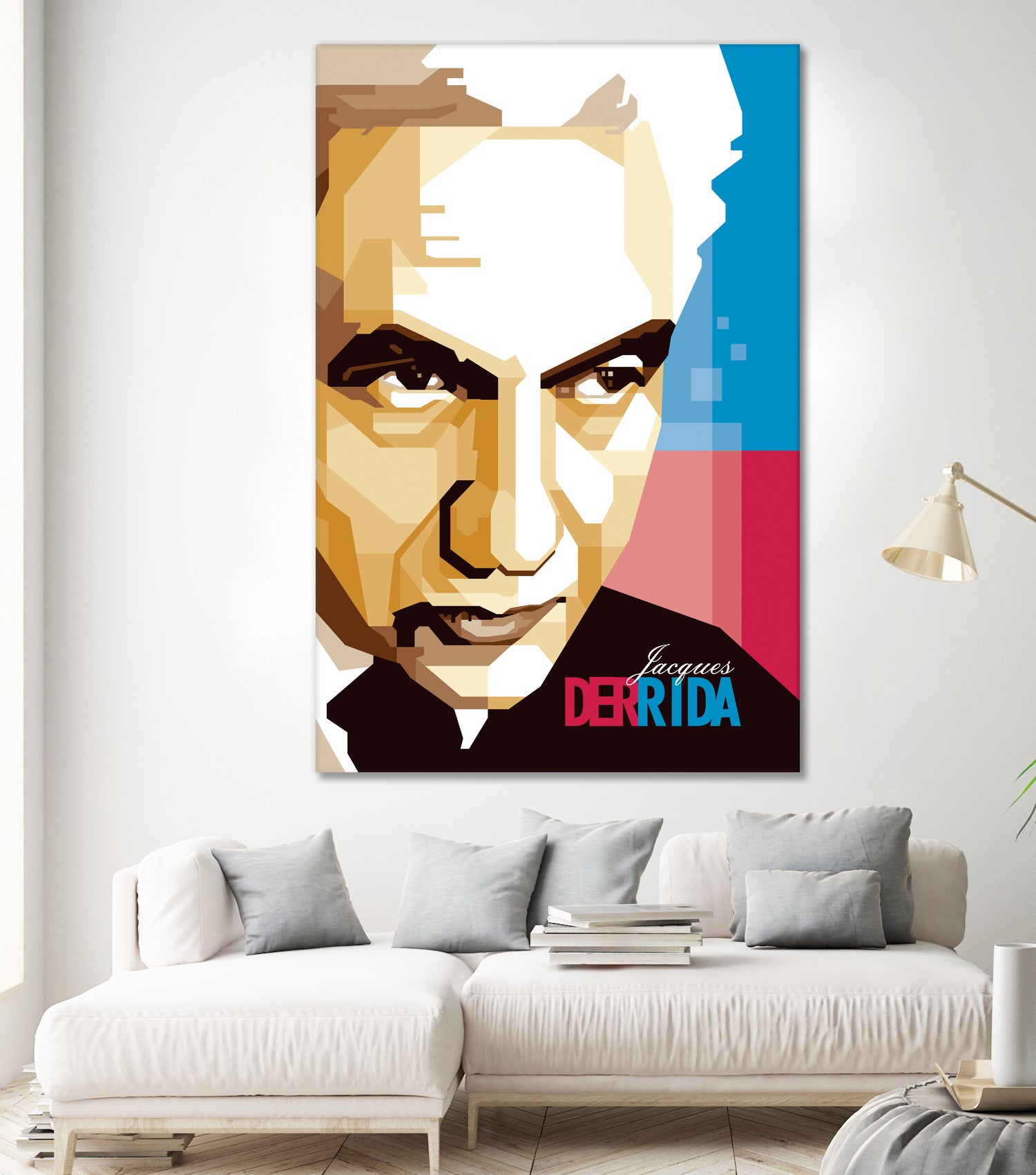 Jacques Derrida by Ahmad Taufiq on GIANT ART - brown digital drawing