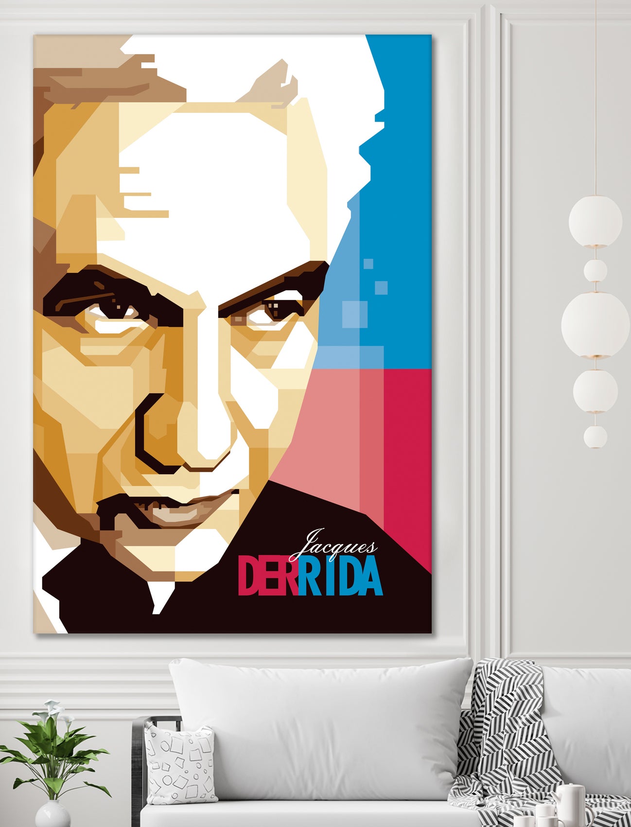 Jacques Derrida by Ahmad Taufiq on GIANT ART - brown digital drawing