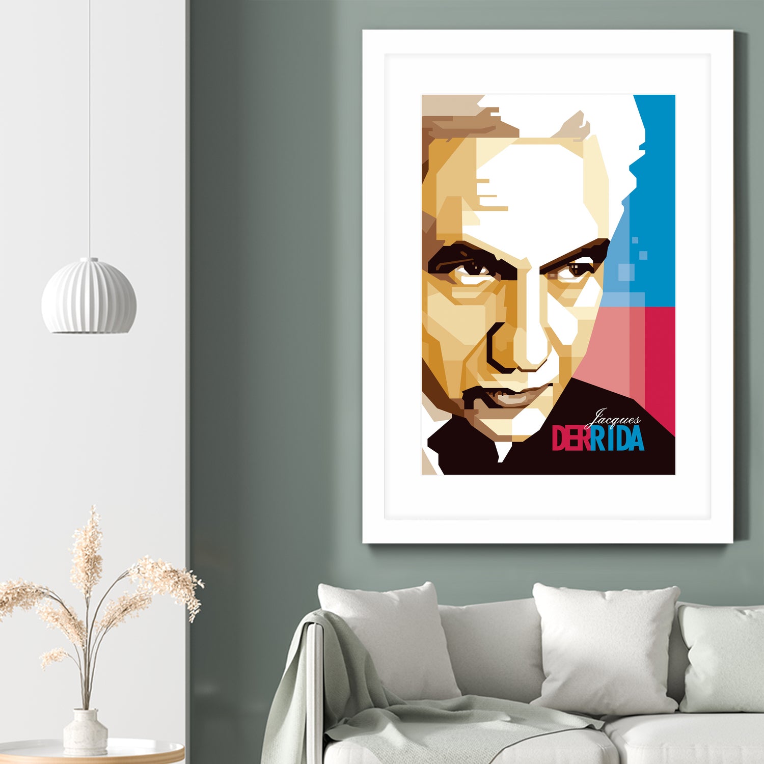 Jacques Derrida by Ahmad Taufiq on GIANT ART - brown digital drawing