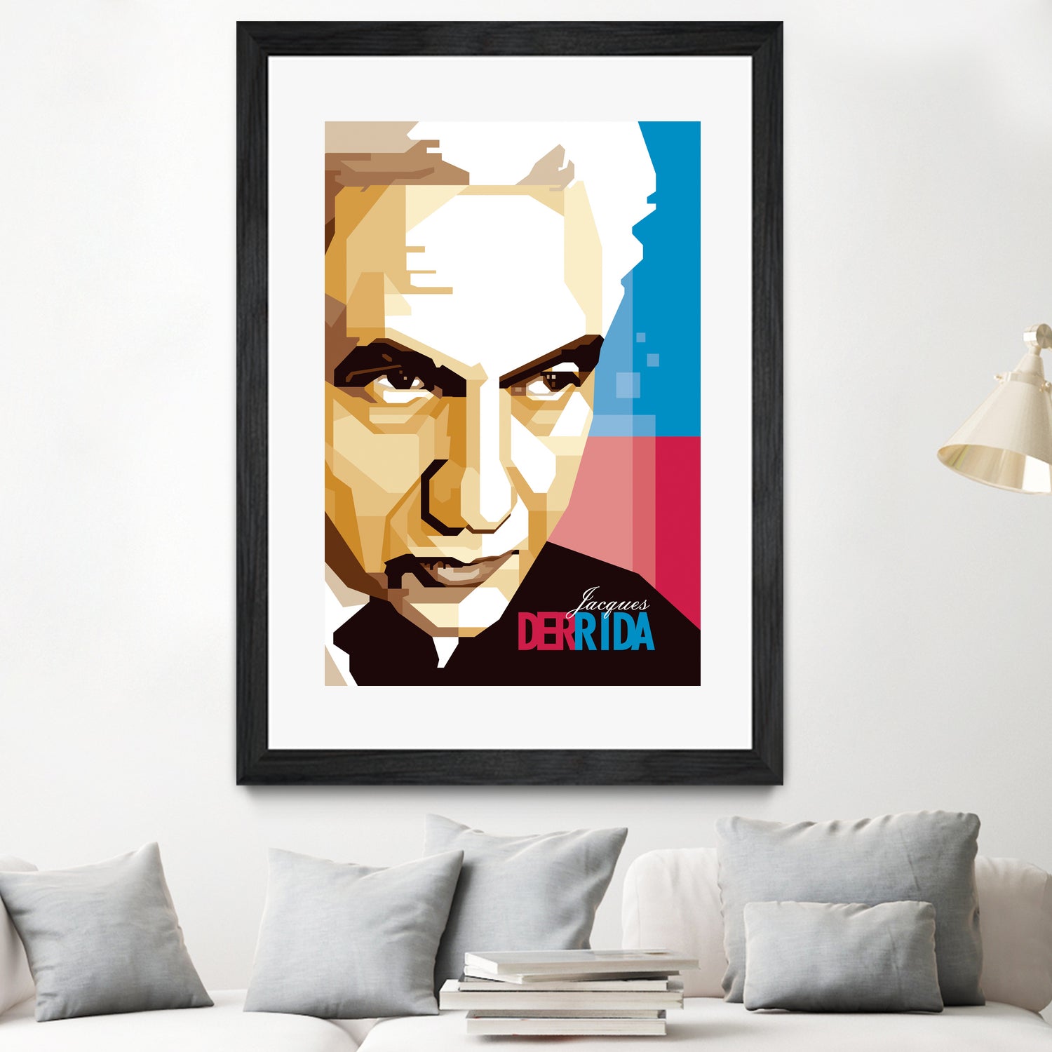 Jacques Derrida by Ahmad Taufiq on GIANT ART - brown digital drawing