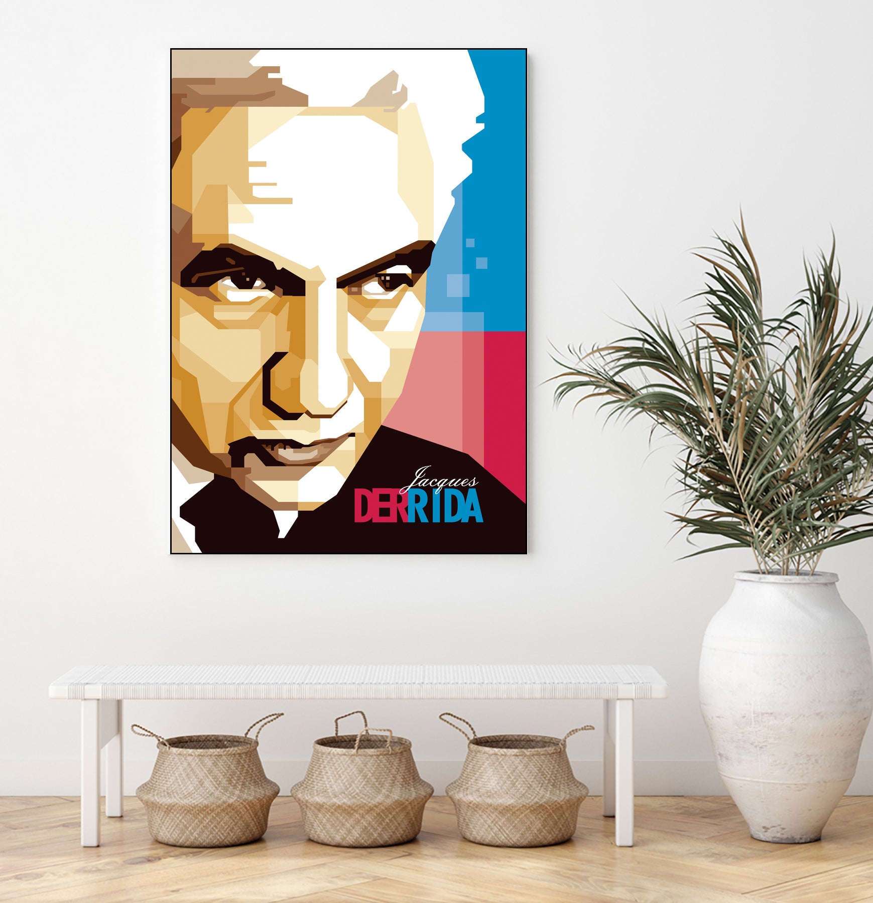 Jacques Derrida by Ahmad Taufiq on GIANT ART - brown digital drawing