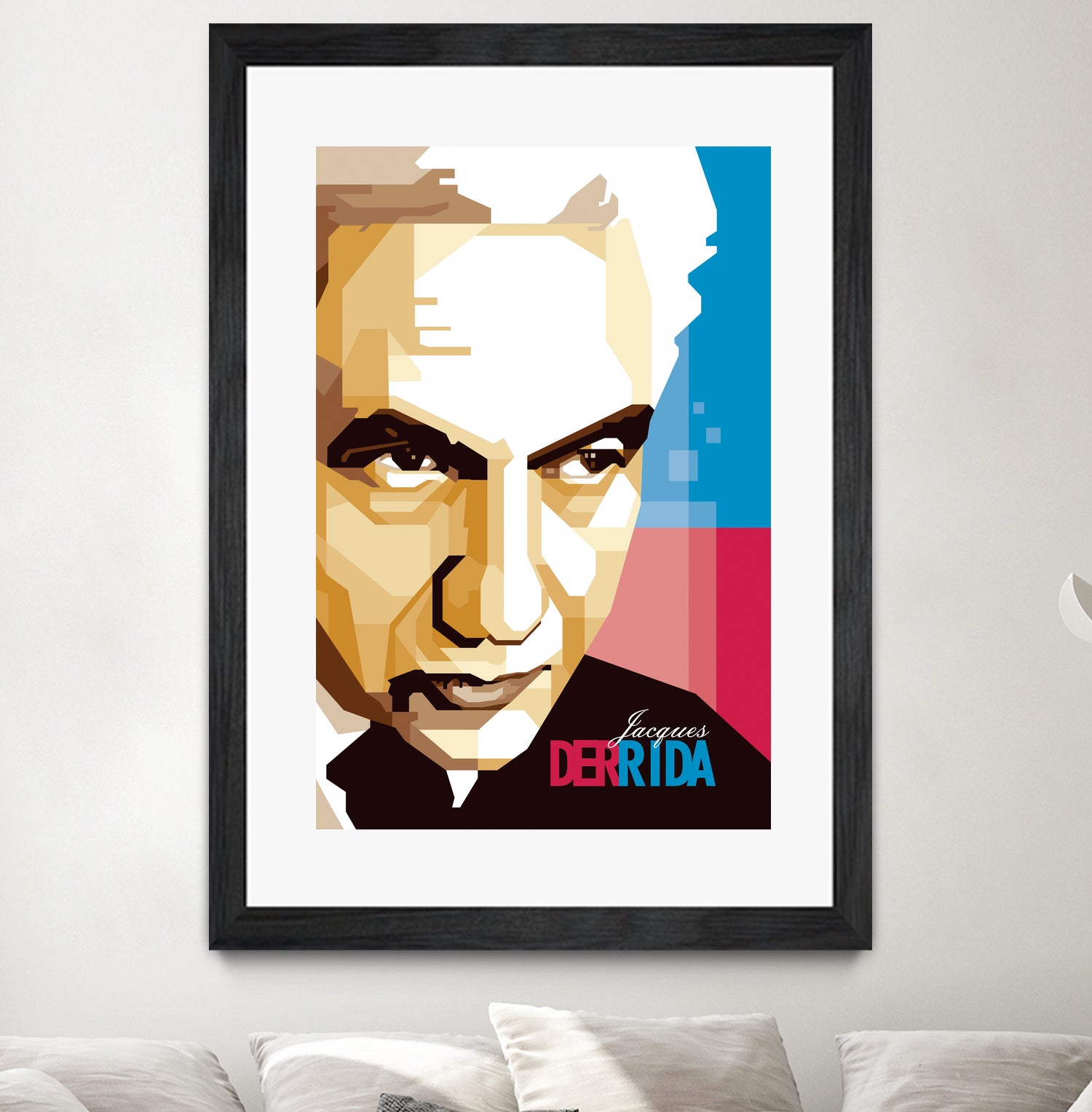 Jacques Derrida by Ahmad Taufiq on GIANT ART - brown digital drawing