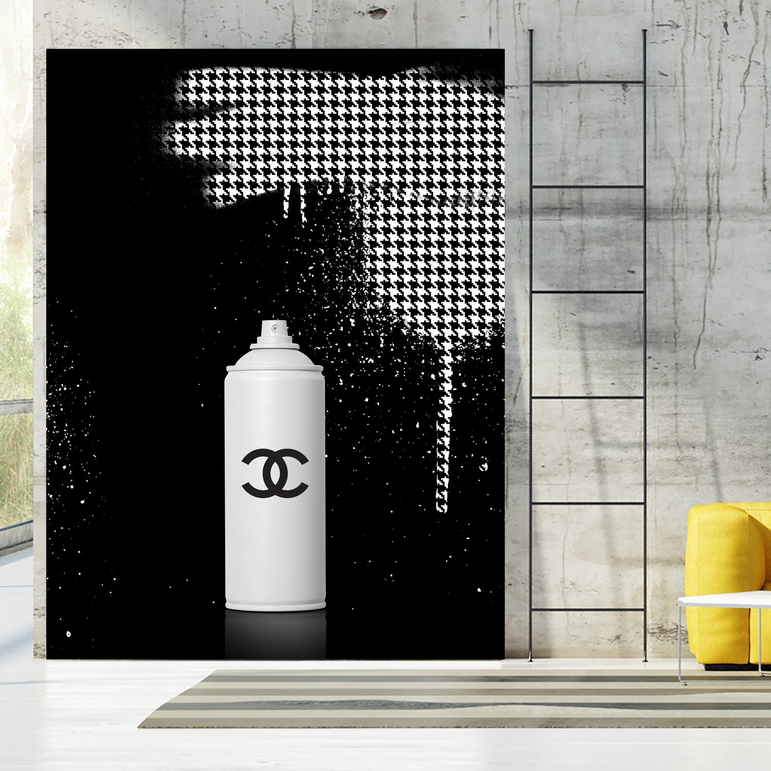 Chanel Spray Paint by Alexandre Venancio on GIANT ART - black digital painting