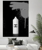 Chanel Spray Paint by Alexandre Venancio on GIANT ART - black digital painting