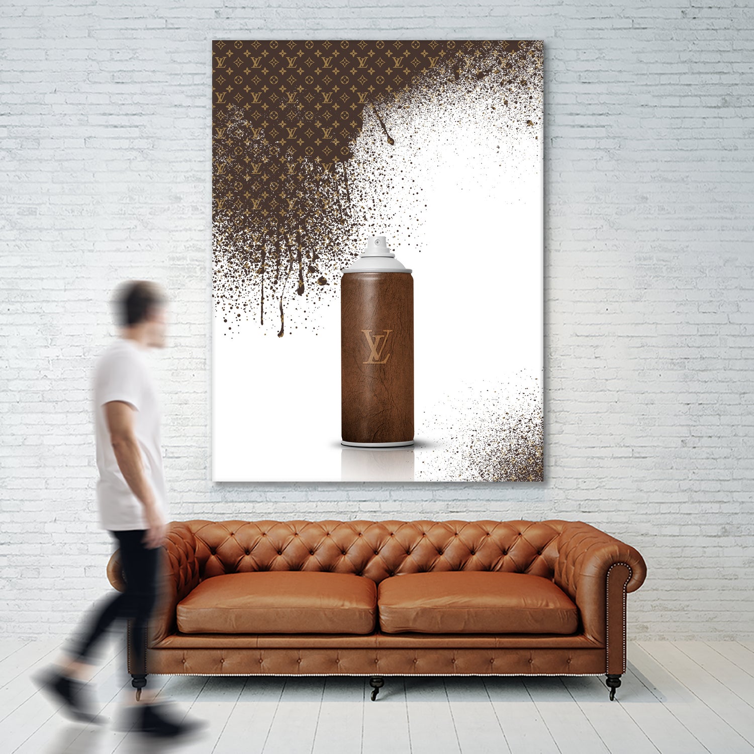 Louis Vuitton Spray Paint by Alexandre Venancio on GIANT ART - black digital painting