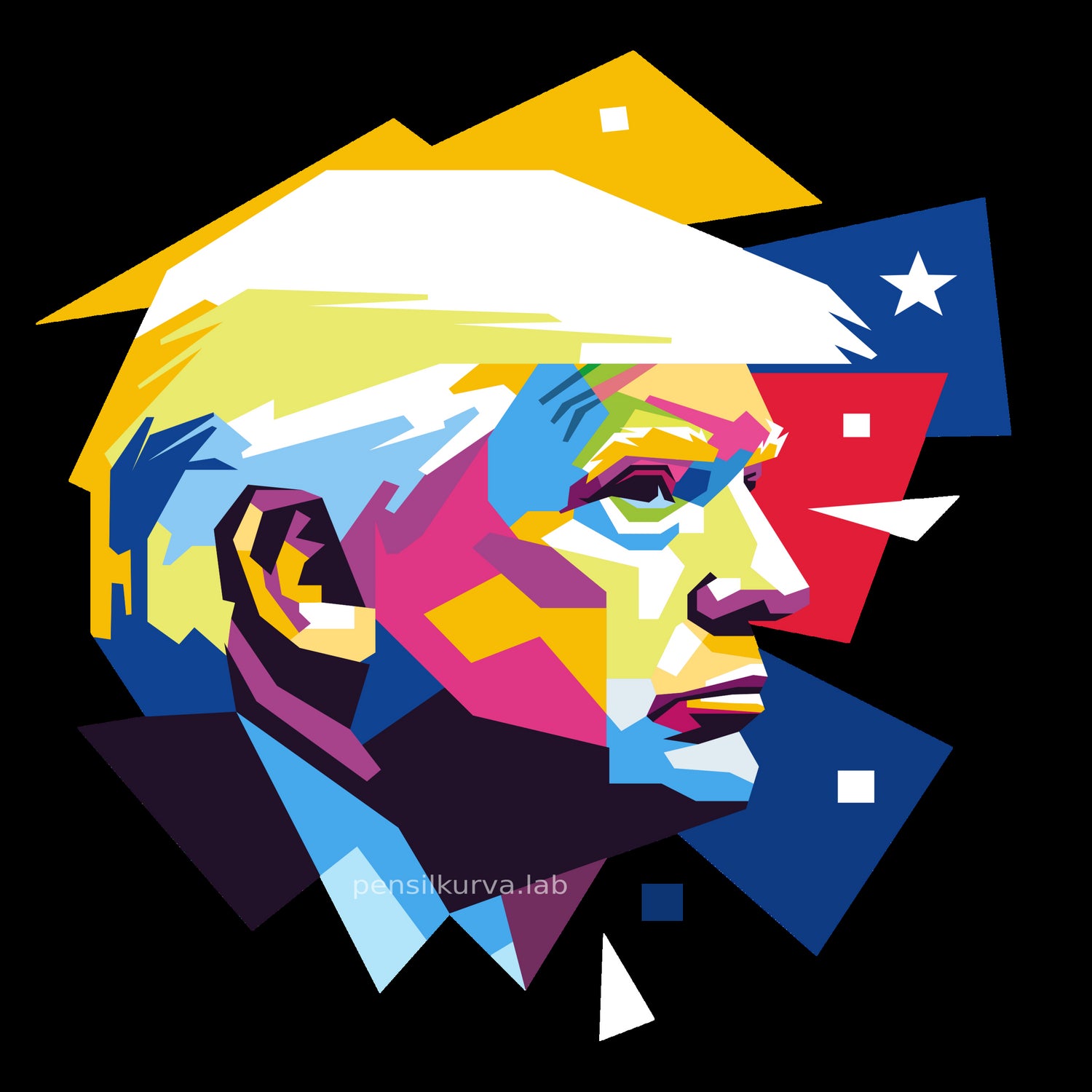 We Call him "Trump" by Robby Fathur on GIANT ART - white photo illustration