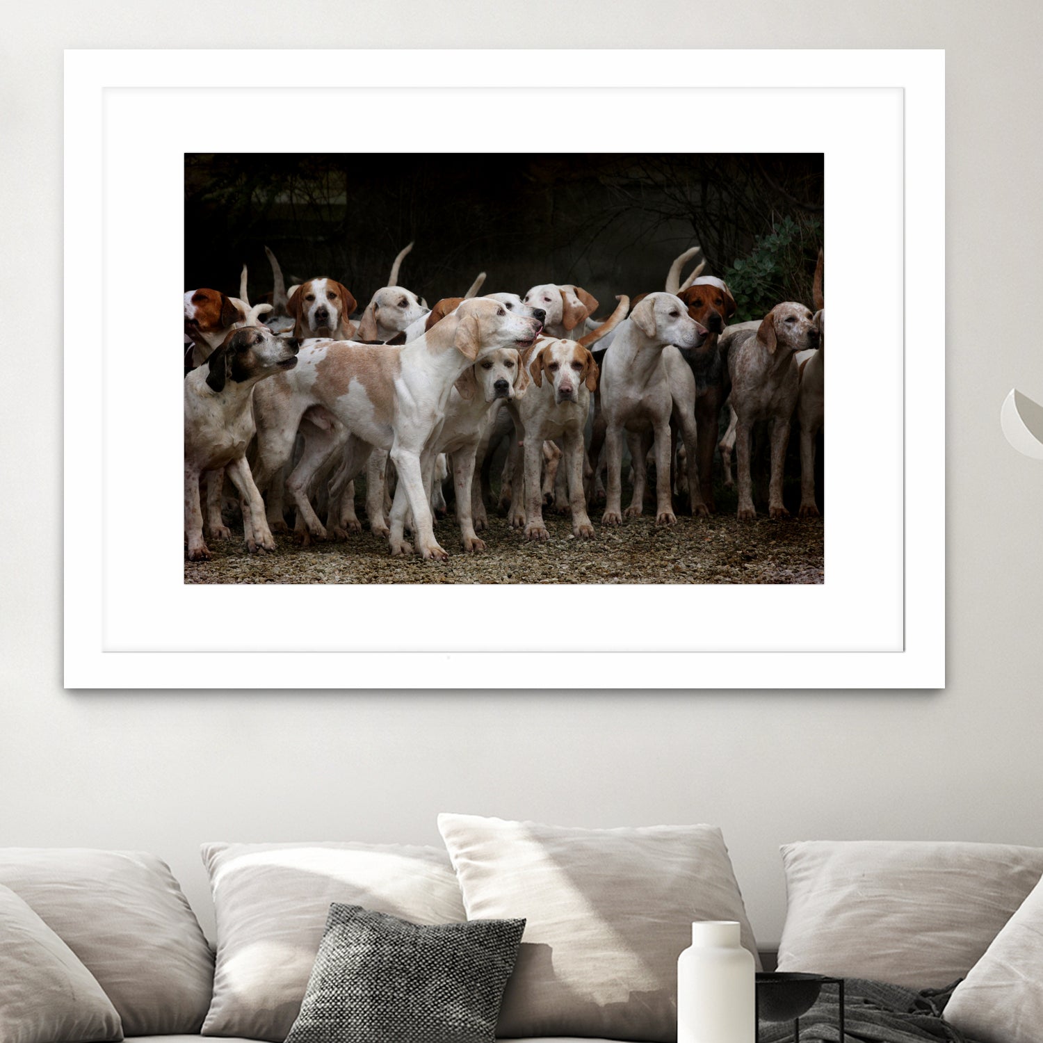 dog herd canine animal pet hounds by Retno Asih Mustakimah on GIANT ART - brown photo manipulation