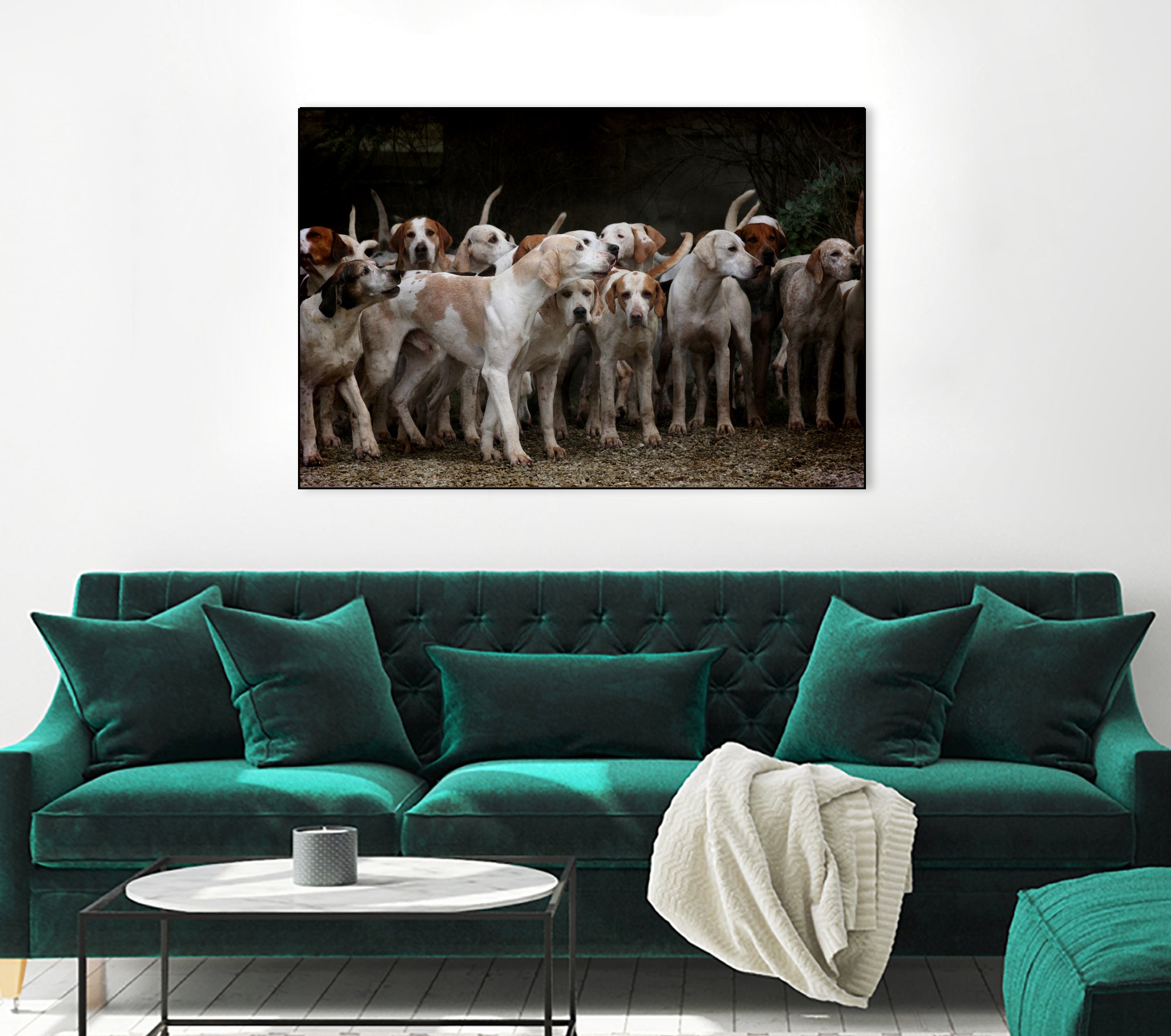 dog herd canine animal pet hounds by Retno Asih Mustakimah on GIANT ART - brown photo manipulation