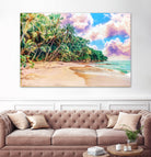 Beach Now by Uma Gokhale on GIANT ART - green photo illustration