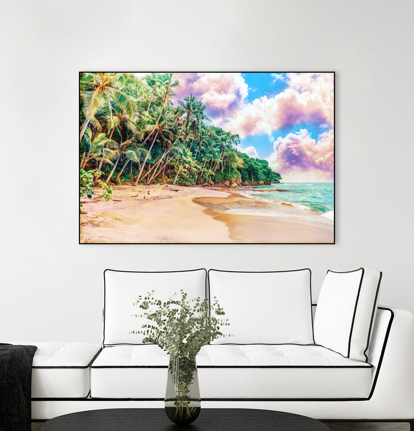 Beach Now by Uma Gokhale on GIANT ART - green photo illustration