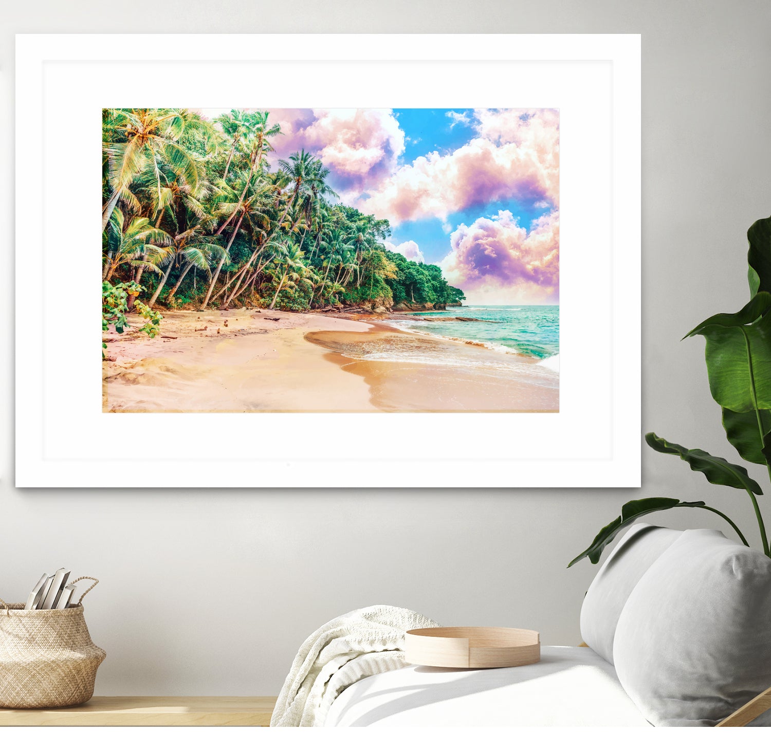 Beach Now by Uma Gokhale on GIANT ART - green photo illustration