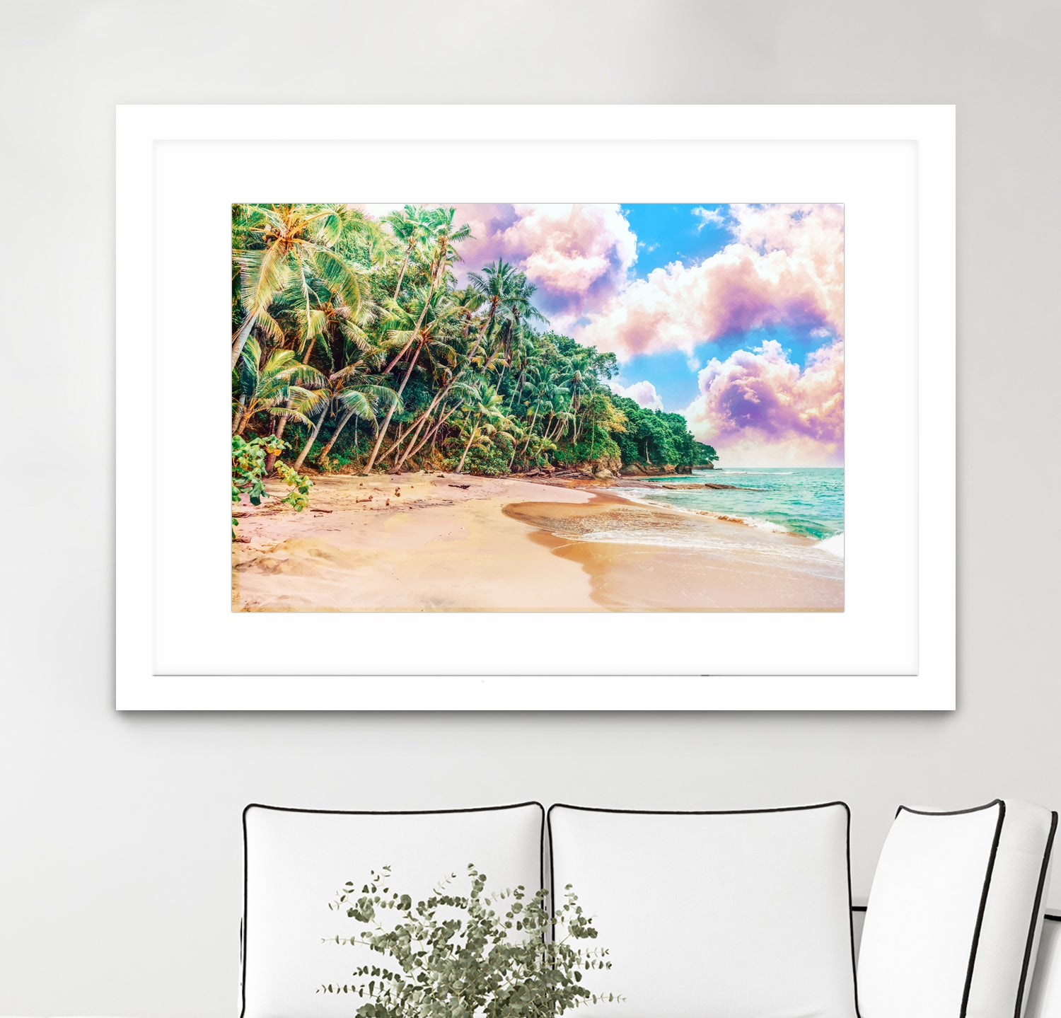 Beach Now by Uma Gokhale on GIANT ART - green photo illustration