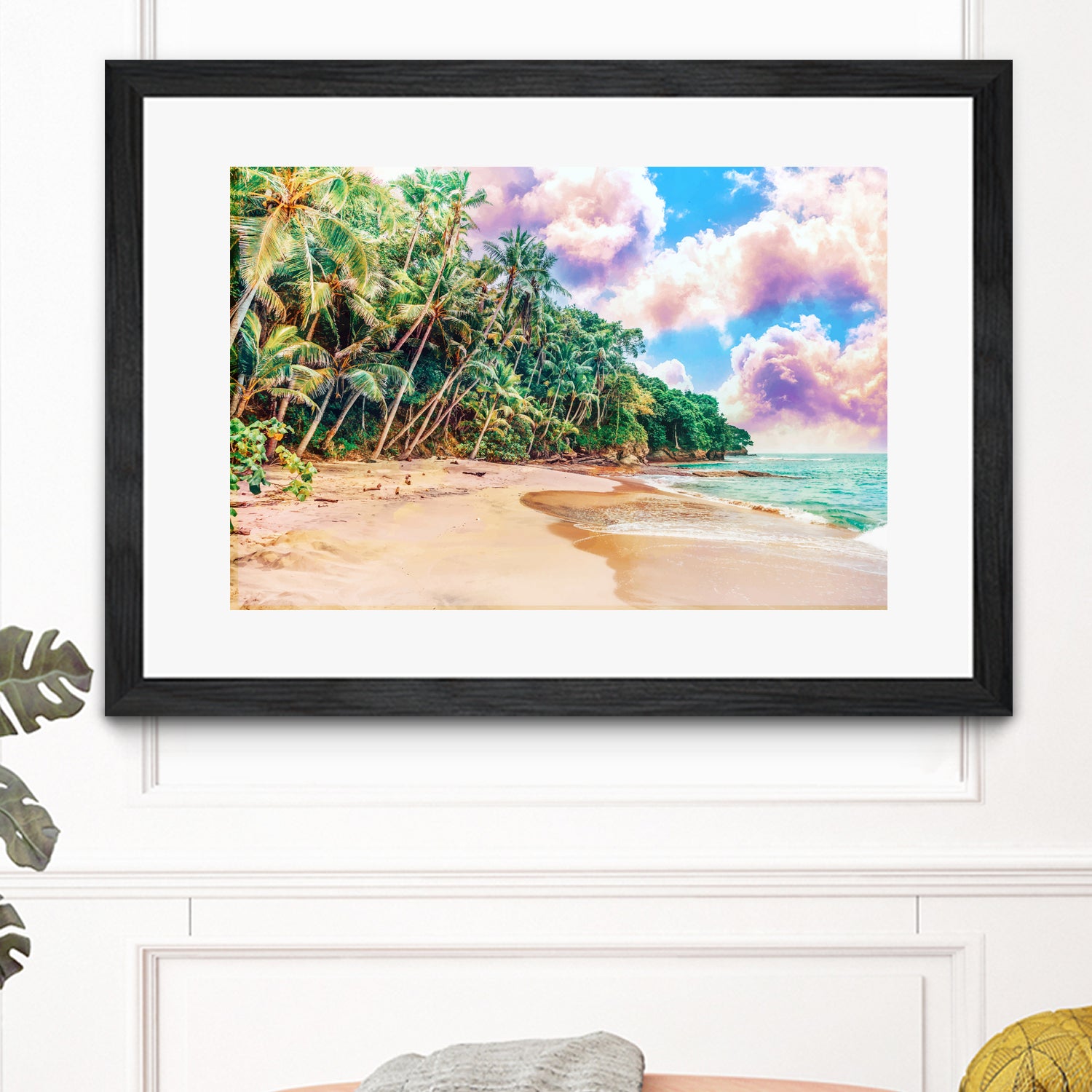 Beach Now by Uma Gokhale on GIANT ART - green photo illustration