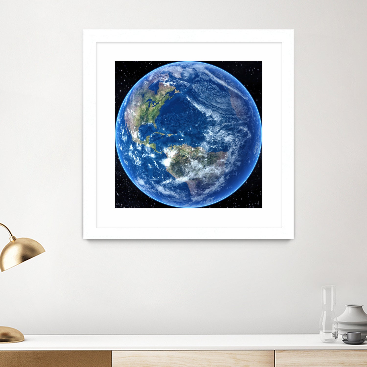 Planet Earth by Tenyo Marchev on GIANT ART - black 3d art