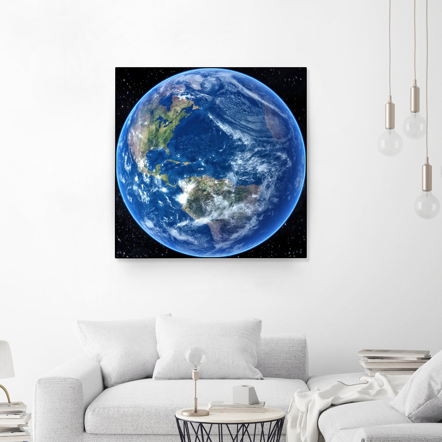 Planet Earth by Tenyo Marchev on GIANT ART - black 3d art