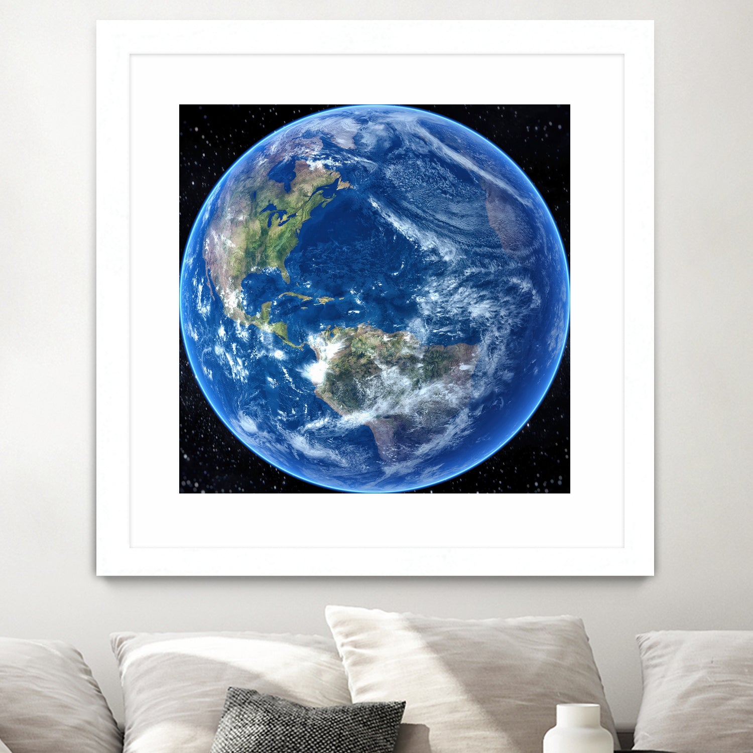 Planet Earth by Tenyo Marchev on GIANT ART - black 3d art